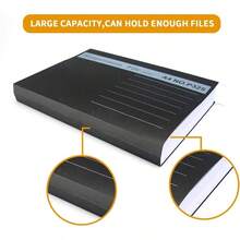 - Paquete de 25 carpetas colgantes para archivos, soporte para archivos de suspensin A4, carpetas organizadoras para colgar, archivadores con pestaa y etiqueta para la escuela, hogar, - negro - - Ver 6