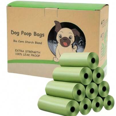 300pcs Leak-Proof Dog Poop Bags - Durable Disposable Pet Waste Bags For Dogs And Cats, Ideal For Yard Cleaning, Pet Supplies, Puppy Feeding, Pet Accessories