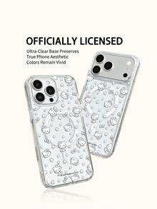 Miniso HelloKitty 透明膠帶無線磁吸充電手機殼，防滑、防摔、防指紋，節日禮物手機殼，適用 iPhone 18 Duo 18 Pro 18 Pro Max、Android 系列 Galaxy S22 S23 S24 S25 S26、Apple 17 17 Air 17 Pro 17 Pro Max、11 12 13 14 15 16 Pro 16 Pro Max 14 Plus 15 Plus 16 Plus 16 Pro 16 Promox XR - 無色 - 查看 6