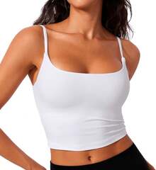 CRZ YOGA Butterlift Sujetador Deportivo de Cuello Redondo para Mujer - Tirantes Ajustables en La Espalda - Rojo Profundo - Ver 7