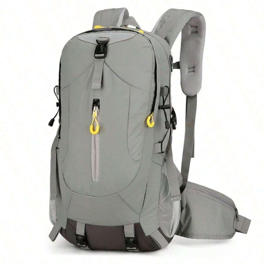 Large 30L Capacity Backpack, Suitable For Hiking, Camping, Travel, Transport, Unisex, Lightweight, Suitable For Mountaineering - Grey - View 1
