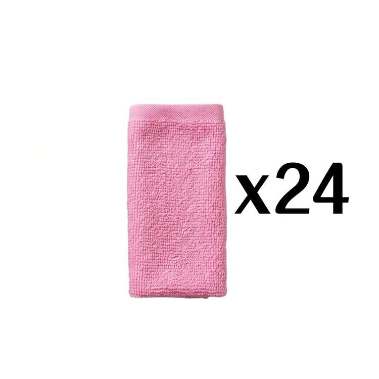 Wash Cloths 6/12/24 Pack, Super Soft & Skin Friendly Face Towel For Sensitive Skin, Reusable Washable Makeup Remover Cloth, 10x10 Inch Small Washcloths, Easy To Rinse Multicolor Facial Cleaning Cloth - Pink - View 9