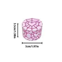 Sweet & Cool Peach Pink Heart-Shaped Spider Web Pattern Grinder, 4-Layer Metal Gear Grinder, Evenly Crushing! Portable Smoking Accessory! Suitable For Hand-Rolled Smokers! Holiday Gift! Valentine's Day Gift! - View 3