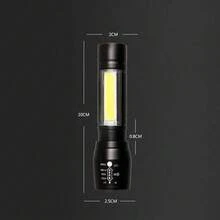 1件/2件裝迷你LED手電筒 USB充電 超亮便攜式戶外緊急照明燈 - 手電筒 - 查看 9