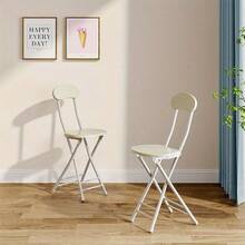 2pcs/ 4pcs Dining Chair With Metal Frame, Dining Kitchen Chair, Breakfast Chairs, White/ Black Bar Stools To Sit On Multi-Purpose For Kitchen, Bar, Cafe - White - View 3