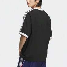 Adidas Originals Classic Sports Collection Loose Crew Neck Pullover Short Sleeve T-Shirt For Men - Black - View 3