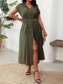 Women Midi Dresses - Mint Blue - View 7