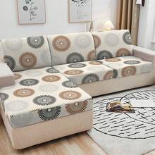 1pc Printed S/M/L Elastic Sofa Cushion Cover, Sofa Seat Cushion Protector, Suitable For Modern Daily Use And Bathroom - Multicolor - View 7