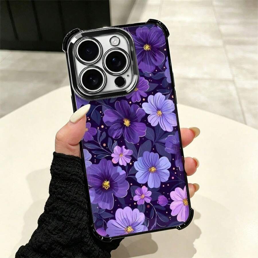Flor Carcasa celular diseño moderno con protección completa caídas y rasgos, apta paraúltiples modelosóviles como serie 5 hasta 17 Pro incluyendo, Plus, Pro, Pro y 16e, serie A y S con A03,A04,A04e,A05,A06,A12,A15,A22,A32,A34,A35,A54,A55,S23,S24 Ultra, celulares Moto G52,G54,G84, dispositivos C40,C65,M5s,M6 Pro 4G,X5,,Pro y Redmi 9A,A3,Note 11 4G, funda cómoda duradera para uso cotidiano personal - Multicolor 2 - Ver 1