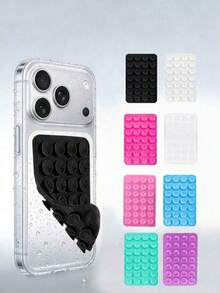 1pc Silicone Octopus Phone Holder With Suction Cup - Adhesive Phone Stand And Support - Phone Accessories - Wall Sticker With Pressure Relief Bubble Function (Can Relieve Stress And Decorate) - A - View 3