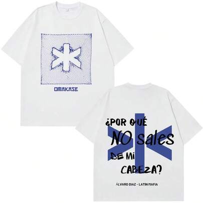 Camiseta de la gira del álbum Omakase de Alvaro Diaz 2026, camiseta de moda para hombre y mujer, camiseta informal holgada de algodón de verano, camisetas vintage