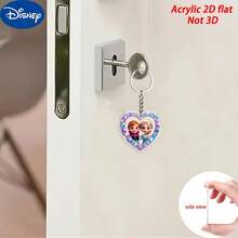 2D Flat Acrylic Cute Princess And Ice Princess Keychain | Adorable And Comfortable Pendant, Made Of Durable Acrylic, Officially Licensed Christmas Decoration, Suitable For Cars, Bags, Etc. - Perfect Gift For Family And Friends, Christmas Decoration, Backpack Accessory, Valentine's Day Gift, Ramadan Gift, Carnival Gift, Cute Keychain, Women's Keychain, Key Chain, Keychain Pendant, Women's Car Accessory, Back To School, Mexico - Multicolor - View 6