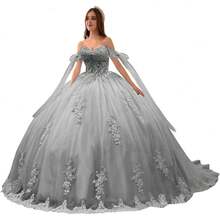 Vestidos de quinceañera de lujo con hombros descubiertos y apliques de encaje hinchado, vestido de baile precioso dulce 16 vestidos - Borgoña Deep - Ver 45