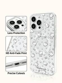 Miniso HelloKitty 透明膠帶無線磁吸充電手機殼，防滑、防摔、防指紋，節日禮物手機殼，適用 iPhone 18 Duo 18 Pro 18 Pro Max、Android 系列 Galaxy S22 S23 S24 S25 S26、Apple 17 17 Air 17 Pro 17 Pro Max、11 12 13 14 15 16 Pro 16 Pro Max 14 Plus 15 Plus 16 Plus 16 Pro 16 Promox XR - 無色 - 查看 3