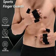 10PCS Multi-Color Stretchable Finger Support Sleeves, Suitable For Sports Basketball, Volleyball, Badminton, Tennis, Daily Protection For Finger Recovery, Flexible Finger Protection Function - Multicolor - View 4