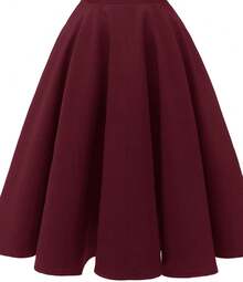 YLDCN Faldas para Mujer Vestido Vintage con Hombros Descubiertos para Mujer Vestidos De Dama - Rojo - Ver 5