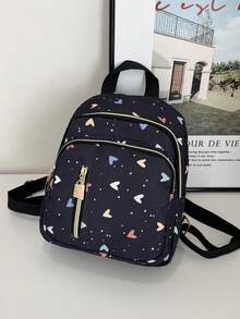 Mochila Estudiantil de Gran Capacidad Estilo Universitario para Mujeres, Adecuada para Escuela Secundaria, Preparatoria, Universidad - Negro 3 - Ver 2