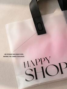 10/20/50PCS Translucent Waterproof Thickened Plastic Gift Bags, Holiday Gift Storage Bags, Portable Large Capacity Tote Bags, Suitable For Women's Summer Clothing Packaging, Plastic Tote Bags, Waterproof Thickened Packaging Bags, Wedding Bags, Shopping Bags, Birthday Gift Bags, Party Gift Bags - One Size - View 6