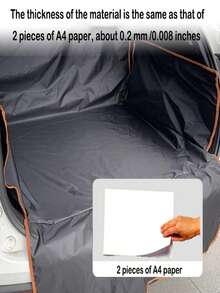 Multifunctional Waterproof Mat, Size 1.8m X 1m, Car Pet Dog Seat Cover, Suitable For Outdoor And Indoor Use - Black - View 7