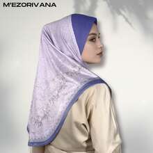 Jilbab Bermotif, Warna Polos Elegan, Desain Tipis, Jilbab Minimalis untuk Sehari-hari - 6# Cokelat Mocha - View 3