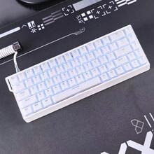 132-Key Jelly White Translucent Keycaps, PC Material, Cherry Height, Crystal Pudding Keycaps, Compatible With Cherry/Gateron MX Switches, Suitable For Gift Or Personal Use, Hot-Swappable, High-Aesthetic Personalized Keycaps - View 8