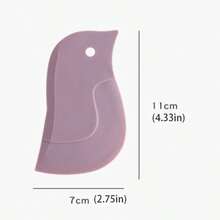 Penguin Soft Silicone Scraper, Household Kitchen Oil Stain Remover, Baking Kitchen Tool - Grey - View 8