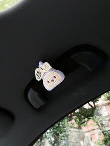 Cute Rabbit Car Roof Handle Cover, Creative Car Interior Door Handle Sleeve, Handle Protector, Car Handle Cover, Car Interior Accessories - Rabbit - View 9