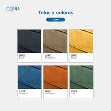 Sofá Cama Teddy Queen Size Luxe Convertible 2 en 1 100% Espuma Tela Luxe Perssimon 150x100x65 cm Sofá / 200x150x20 cm (Cama - Caqui - Ver 7