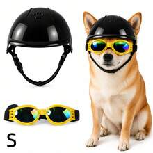 Adjustable Pet Helmet And Goggles Set, UV Protection Anti-Collision Dog Helmet Suitable For Dogs, Cats Outdoor Motorcycle Riding, Dog Supplies, Cat Toys, Cat Accessories - Multicolor - View 11