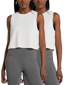 Camiseta térmica de forro polar para correr de mujer Baleaf - Azul real - Ver 14