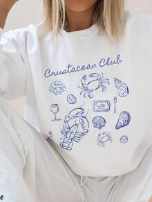Cutewomen's Travel T-Shirtsholiday T-Shirts Women's Gift T-ShirtsCute T-Shirts Nostalgic Checkered Mom Shirt Holidays Round Collarshopping - 白色 - 查看 1
