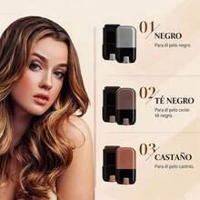 Tinte Para Cabello Con Peine  y Práctico Para Retoques Rápidos, Touch Up Comb 2 en 1 Coreano, Barra Portátil Para Retocar El Color Del Cabello Con Peine Para Mujeres y Hombres (Negro) - Negro - Ver 5