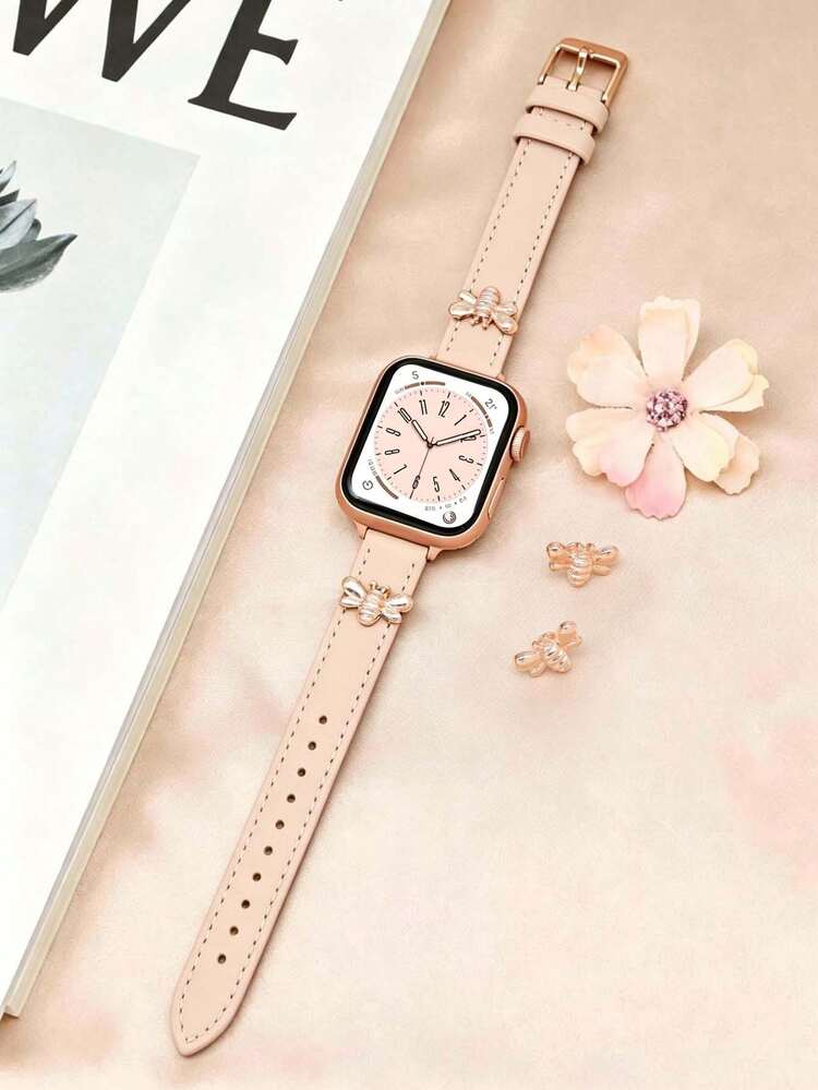 Compatible With Apple Mushroom Stud Watch Band - Baby Pink - View 7