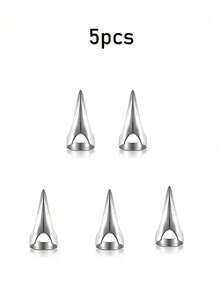 5/1pc Classic Gothic Style Hair Accessories, Simulated Character False Fingernails, Metal Full Finger Rings, Used For Braiding, Curling, Wigs And Accessories, Essential For Holiday Cosplay And Hair Salon - Multicolor - View 10