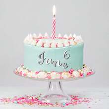 Décorations de gâteau en acrylique avec lettres et chiffres, chiffres numériques de 0 à 9 et lettres de A à Z en plaqué miroir, pour décoration d'anniversaire, mariage, fête d'anniversaire de bébé - Multicolore - Voir 8