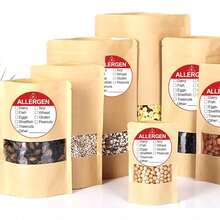 1/2 Volumes [500 Pieces Per Volume] Allergen Warning Labels, Large 3.8cm Round, Food Rotation Stickers, Suitable For Grocery Store Food DIY Packaging, PVC Sticker Seals Scrapbook Supplies Scrapbooking - Multicolor - View 3