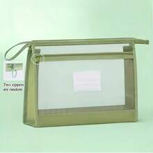 A4 Double Zipper File Bag, Transparent Front For Easy Identification, Perfect Gift For Easter, St. Patrick's Day, Mother's Day, Father's Day And Graduation Season - A - View 10
