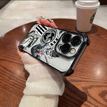 1 pieza Funda de Suave TPU Antigolpes para iPhone 17-11 Ais/E/Pro/Max/Plus Galaxy S20-26 Plus/Ultra, PIXEL, - SJFS-BK-DL6DFS2086 - Ver 2