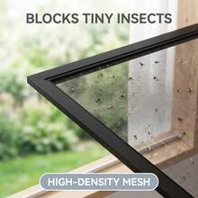 Mosquito Window Screen, No-Drill Self-Adhesive Removable Insect Screen, Home Rental Window Insect Protection, Pet Window Screen, Bedroom Fine Mesh Screen For Small Flies, Window Fly Screen - 224 - View 5