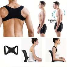 Penyangga Punggung Unisex untuk Koreksi Postur, Korektor Bahu, Penyangga Punggung Penuh yang Dapat Diatur, Meredakan Ketidaknyamanan Punggung Atas dan Bawah - Cocok untuk Olahraga di Rumah, Olahraga, dan Berjalan Kaki - MultiWarna - View 3