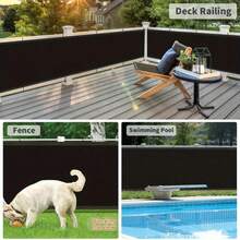 Outdoor Sunshade Net, UV Protection, Durable Sun Canopy, Suitable For Travel, Picnic And Pool, Multiple Sizes Available - Black - View 10