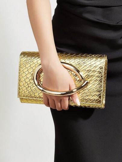 REMANLAND Vintage Solid Color Clutch, Multi-Functional Mini Wallet, Fashionable PU Handbag Suitable For Weddings, Parties, Evenings, Dinners And Other Occasions