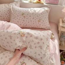 3pcs 100% Polyester Floral Lightweight Comforter Set, 2 Pillow Shams + 1 Comforter Cover (No Bed Sheet) - Star Garden - View 4