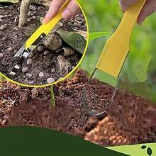 1 pieza Desherbador de mano de plástico duradero, punta de horquilla en forma de V resistente para arrancar fácilmente, herramienta manual de deshierbe simple y eficiente para césped, jardín & granja, excelente para deshierbe preciso en patio, macizo de flores, maceta y grietas estrechas - Varios estilos - Ver 6