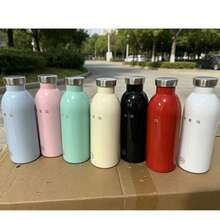 防摔極簡 304 不鏽鋼 24 入聯名 7 色杯 耐熱小眾款 - 多色500ml - 查看 11