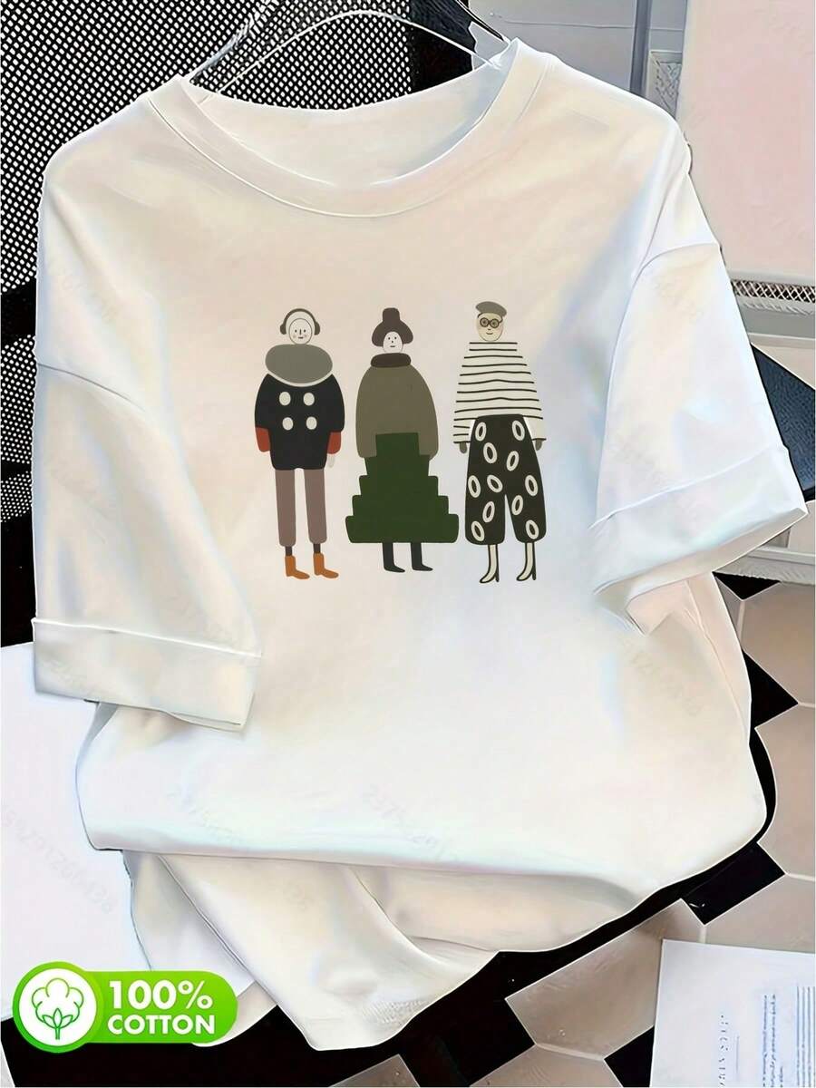 Women T-Shirts - 白色 - 查看 1