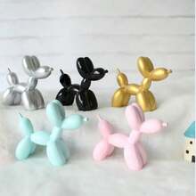 1pc Balloon Dog, For Birthday Cake And Home Decor, Bookshelf, TV Bar Cabinet, Table Decoration, Table Centerpiece, Christmas Valentine's Day New Year Decoration - A - View 3