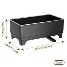 Kitchen Sink Organizer Rack With Draining Tray, Large Capacity Countertop Cleaning Tool Storage Rack, Suitable For Sponges, Steel Wool, Dish Brushes, Soap Dispenser, Detachable Draining Design Sink Side Storage Rack - View 6