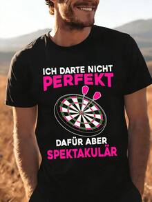 Don't Be Perfect, Darts Darterin Women's Darts Shirt, Unisex For Men And Women, Fun Shirt For All Seasons, 180g - White - View 7