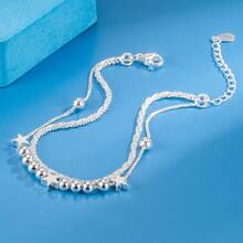 Pulsera de Plata 925 de Moda, Adecuada para Uso Diario y como Regalo - Blanco - Ver 5